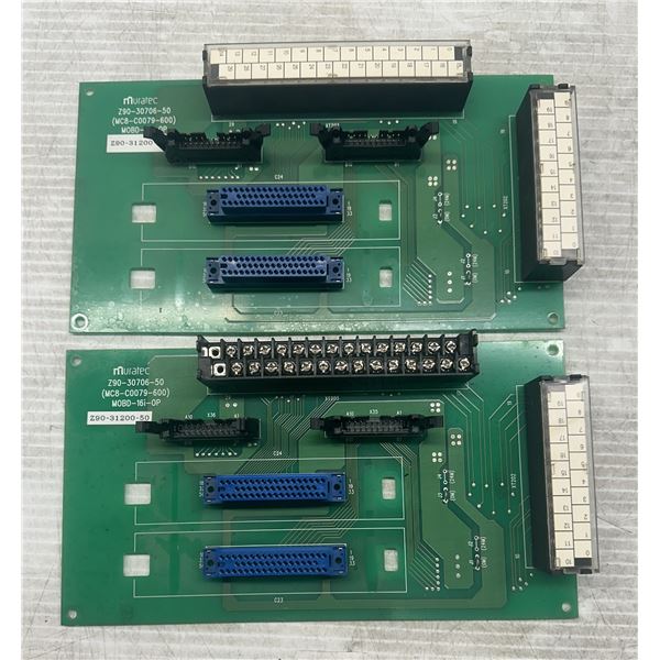 (2) Muratec #Z90-300706-50 / MOBD-16i-OP Circuit Boards