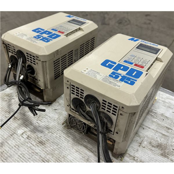 (2) Magnetek #GPD515C-C010 AC Drives