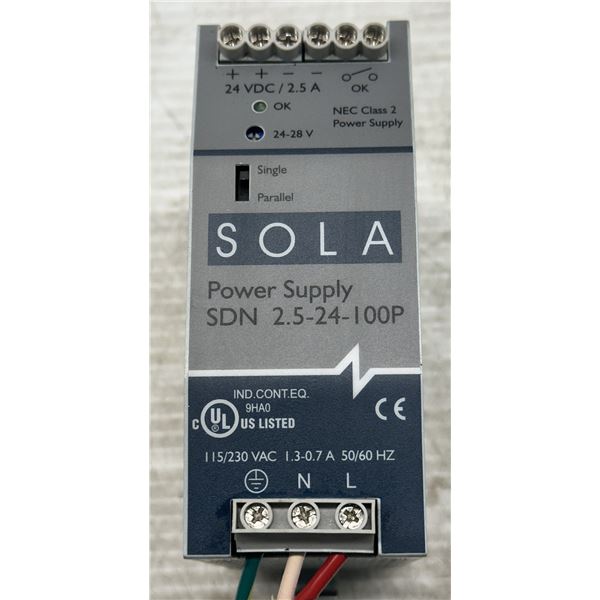 Sola Emerson #SDN 2.5-24-100P Power Supply