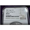 Image 2 : AMERICAN SILVER EAGLE - 2021 T-2 MS69