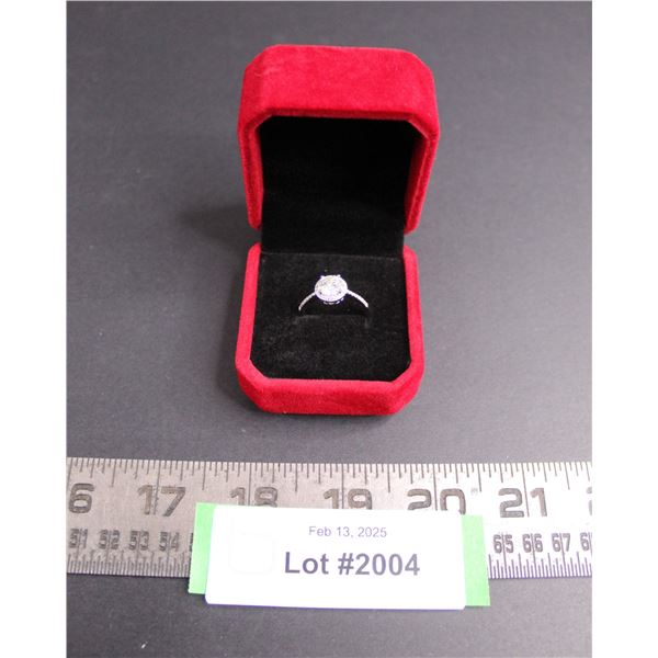 ^ 1.00 CT GRA Certified Round Brilliant Cut Moissanite VVS D Color With 35 Round Cut Cubic Zirconium