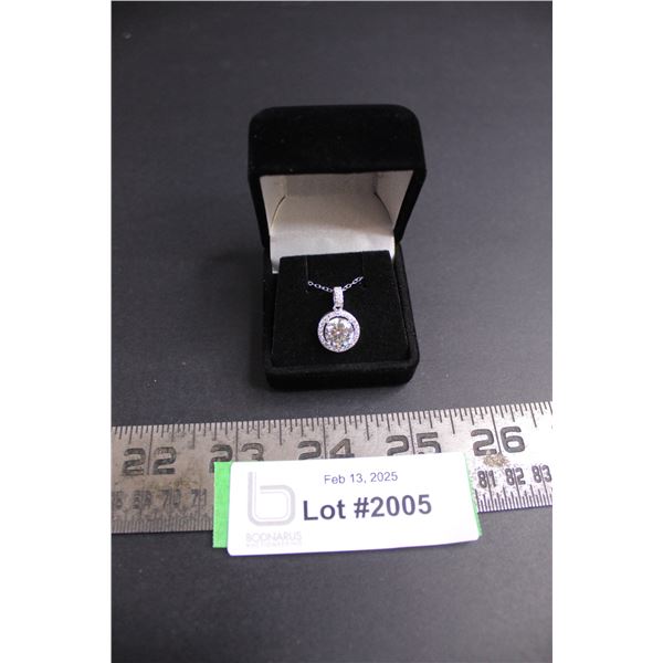 ^ 2.00 CT GRA Certified Round Brilliant Cut Moissanite VVS D Color With 34 Round Cut Cubic Zirconium