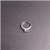 Image 2 : ^ 1.00 CT GRA Certified Round Brilliant Cut Moissanite VVS Blue Color With 34 Round Cut Cubic Zircon