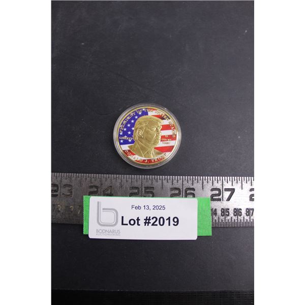 Donald J. Trump POTUS Golden Token American Coin