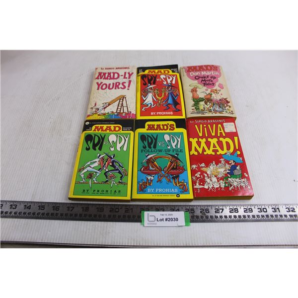 (6) Vintage MAD Comic Books
