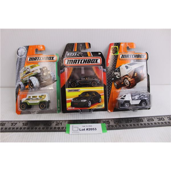 (3) Matchbox Die Cast Toy Cars (NIB)