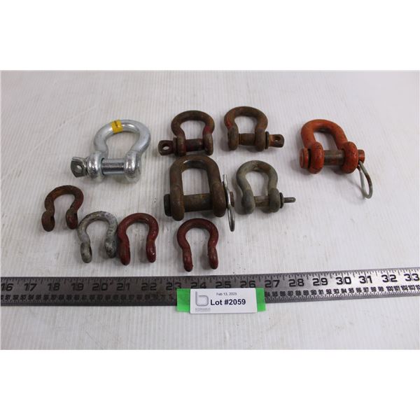 (10) Anchor Shackles - Sizes 3/8" to 5/8"