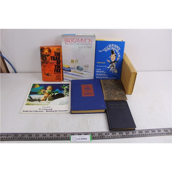 (8) Mostly Vintage Books (Divine Service for the Armed Forces, Rustler's Round-up, Trail of the Fox)