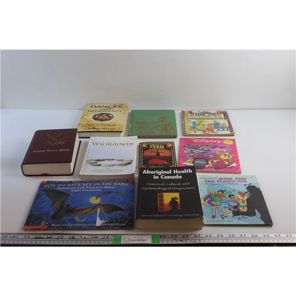 (10) Books - Good News Bible, Sesame Street and Animal Farm