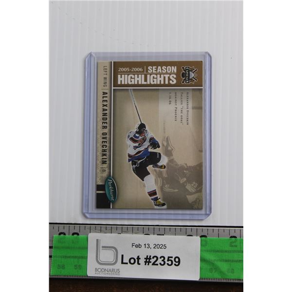 Upper Deck 2005-2006 Season Highlights Alexander Ovechkin Trading Hockey Card - Authenticity Not Gua