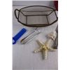 Image 3 : Set of 4 London Drugs Knives, Pillsbury Cookie Spatula, Metal Wire Basket, Hot Water Bottle, Utensil