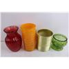 Image 2 : (4) Glass Vases, Jell-O Dessert Book, Plastic Plants