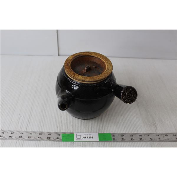 Asian Ceramic Kettle 6.5" Tall