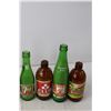 Image 2 : (8) Vintage Glass Bottles- Drewry's Dry, Pilsner, Coca-Cola, Club Beer, Black Label Beer, 7 Up, Prim