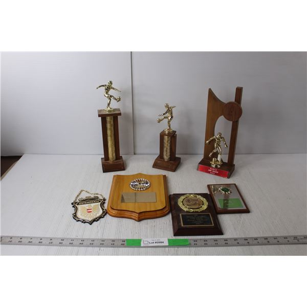 Miscellaneous Trophies- Soccer, Curling, Volleyball Up to 12.5" Tall