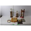 Image 1 : Miscellaneous Trophies- Soccer, Curling, Volleyball Up to 12.5" Tall