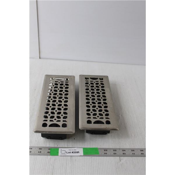 (2) Register Covers, 11.5" Long- As Is