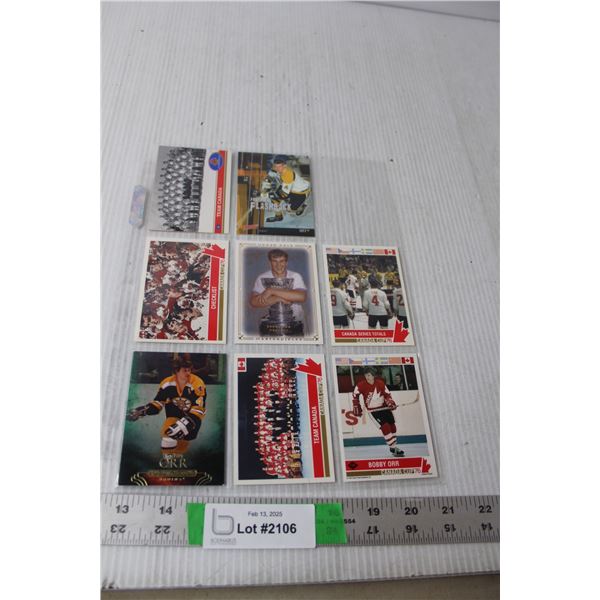 (8) Bobby Orr Hockey Cards- Canada Cup, Upper Deck, Misc.