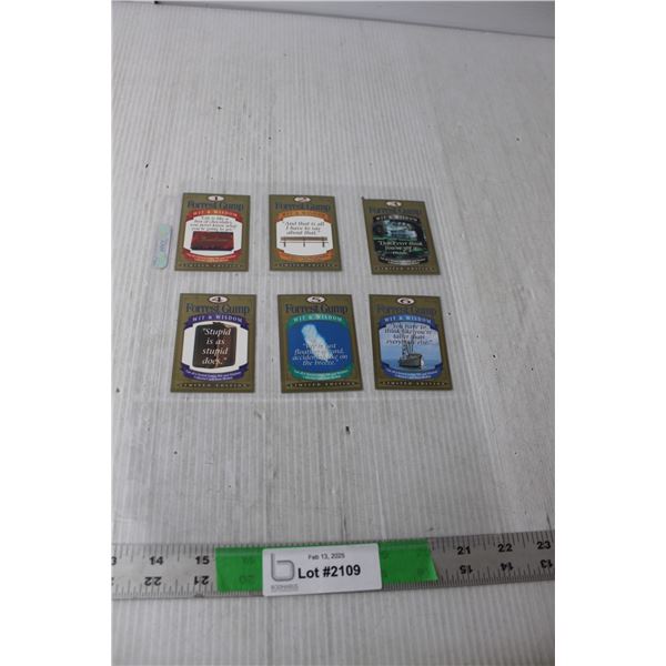 (6) Forrest Gump Limited Edition Cards