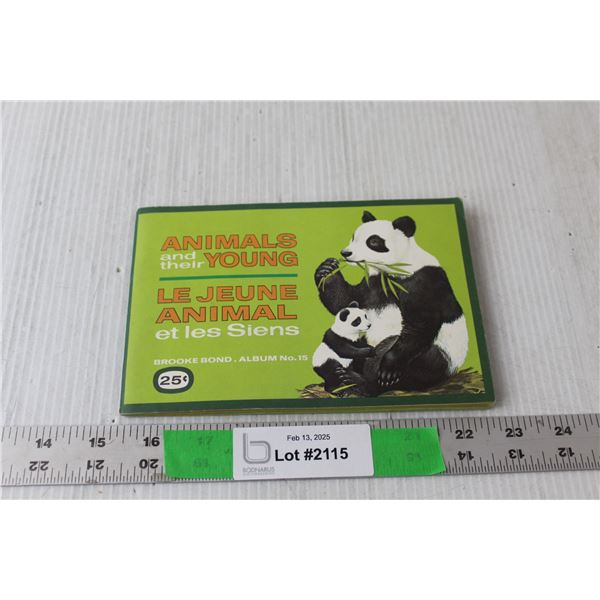 Brooke Bond Animals & Their Young No. 15 Album with (48) Red Rose/Blue Ribbon Cards, 1972