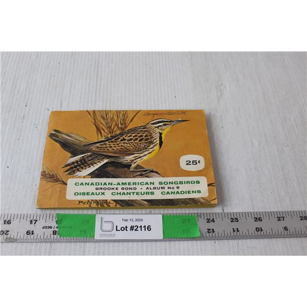 Brooke Bond Canadian-American Songbirds Album No.9 with (48) Red Rose/Blue Ribbon Cards, 1965