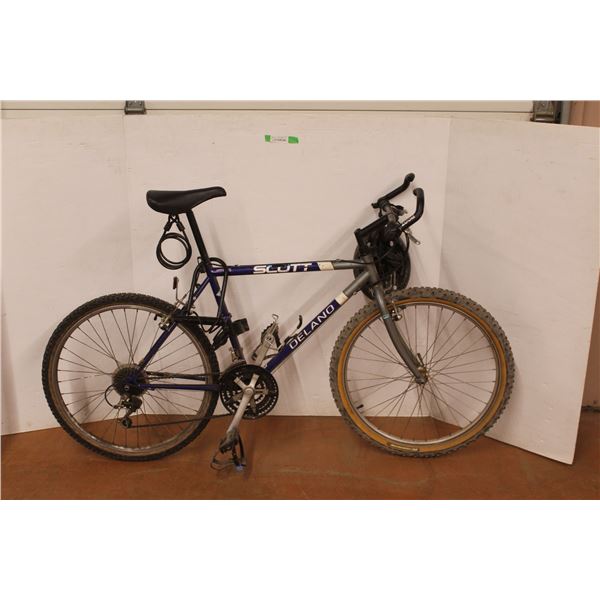 *Delano Scott Mountain Bike with 20" Wheels, Includes Helmet and Riding Gloves No Kickstand