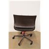 Image 2 : *Brown Plastic Rolling Chair with Cushion 33" Tall x 19" Wide