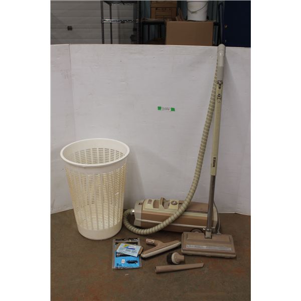 *Vintage Electrolux AP100 Vacuum- Powers On with Attachments and Hamper
