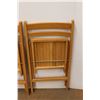 Image 3 : *(2) Wooden Folding Chairs 31.75" Tall x 18" Deep x 18" Wide