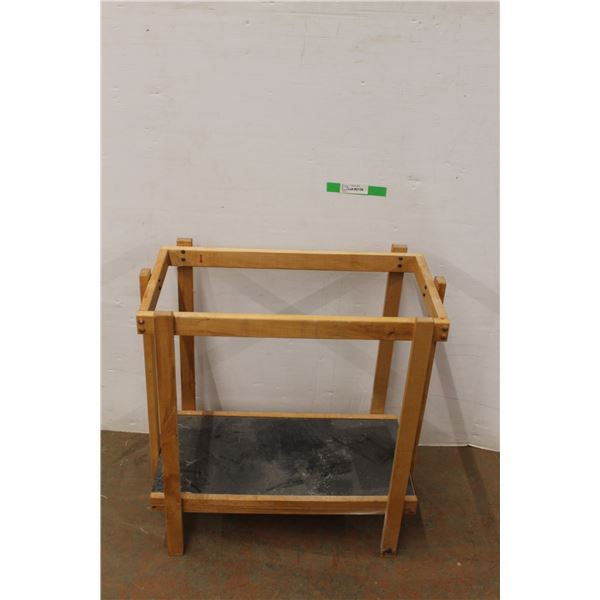 *Wood Display Rack 26" Wide x 14" Deep x 26" Tall