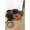 Image 2 : *(7) Large Flower Pots and (4) Rolling Caddies