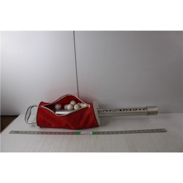 Golf Ball Dispenser and Case 31.75" Tall