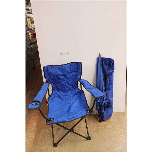 Folding Beach Chair 35" Tall x 20" Wide, Sun Umbrella and Carrying Case