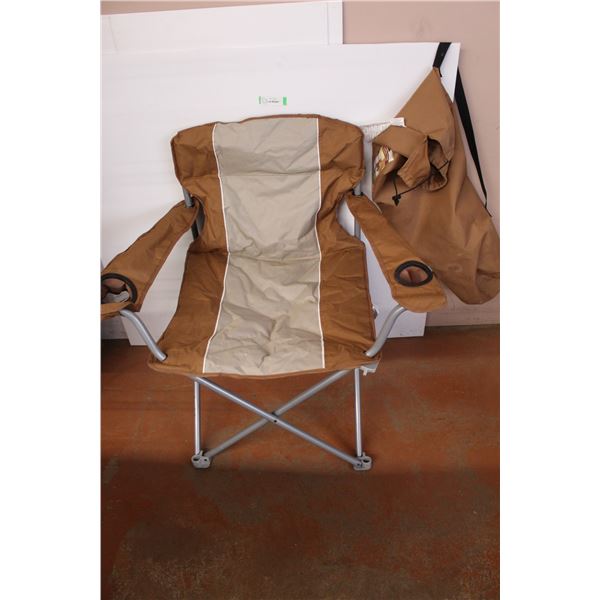 Big Boy Collapsible Arm Chair with Tote - 400 lb Capacity