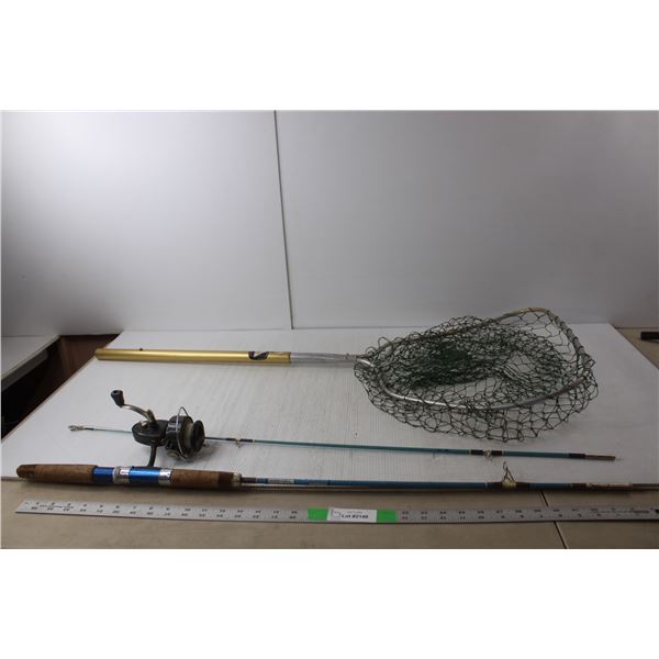 Vintage Major Rod FIshing Rod 71" Long and Net 40.5"