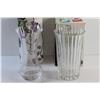 Image 2 : (2) Glass Flower Vases