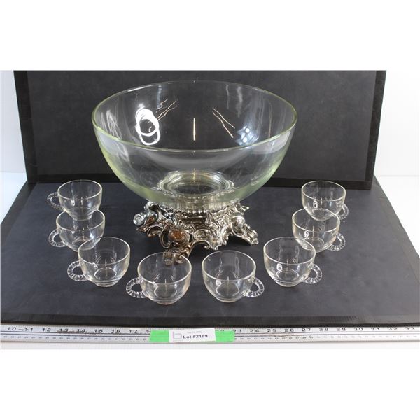 (8) Class Cups and Punch Bowl