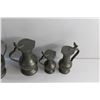 Image 5 : (5) Vintage Metal Pitchers
