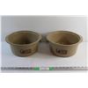 Image 1 : (2) Slow Cooker Ceramic Cooking Pot Bowls