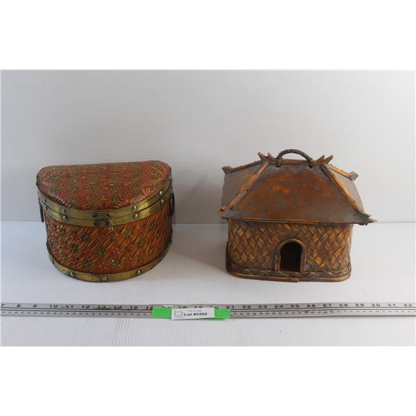 Wicker Chest and East Asian House Decor