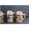 Image 3 : (4) Old Vienna Beer steins