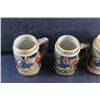 Image 4 : (4) Old Vienna Beer steins