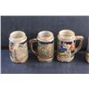 Image 5 : (4) Old Vienna Beer steins