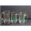 Image 3 : Beer stein and (4) Glass Beer Mugs