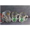 Image 5 : Beer stein and (4) Glass Beer Mugs