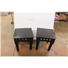 Image 1 : *(2) Metal Stools/Tables  16'' x 16'' x 16''