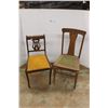 Image 1 : *(2) Vintage Cushion Chairs 37'' x 17'' x 17''