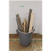 Image 1 : *Plastic Trash Bin and Assorted Hardwood