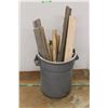 Image 2 : *Plastic Trash Bin and Assorted Hardwood