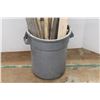 Image 4 : *Plastic Trash Bin and Assorted Hardwood